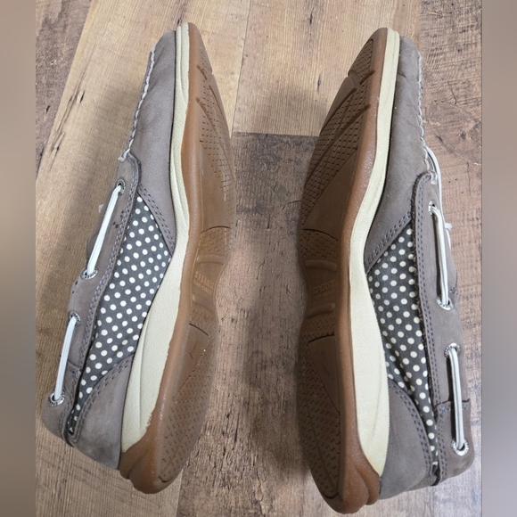 Sperry Women's Grey Leather 9.5m Boat Shoes - Picture 5 of 16